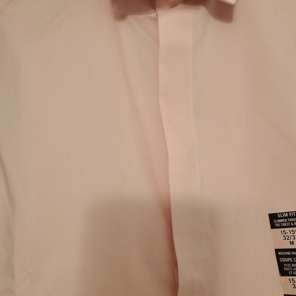 CK Men's Pink Dress Shirt Size 15.5 32/33 Slim Fit - Picture 6 of 7